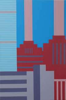 View from Lavender Hill 2 - screenprint